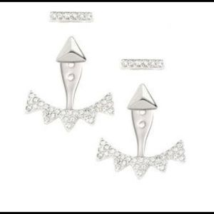 Pave Triangle Ear Jackets